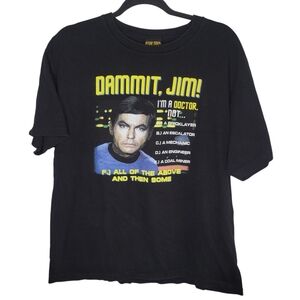 Star Trek Dammit, Jim 2009 CBS Studios Rare Size Medium in Black